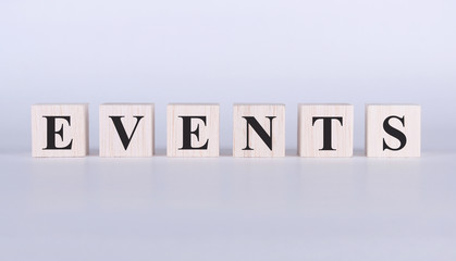 Events Word cube photo