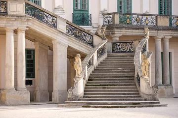 Lichtdoorlatende rolgordijnen Kasteel Esterhazy Castle -Stairs to the palace