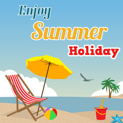 Enjoy Summer Holiday poster