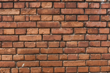 closed up of the brick wall background