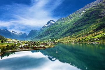 Mountain landscape, Olden, Norway