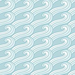 Ornamental pattern wave - 83383082
