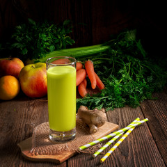 Freshly squeezed celery juice