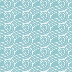 Ornamental pattern wave - 83383095