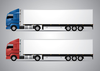 Semi-trailer Truck - Vector Illustration