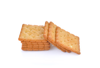 cracker on white background