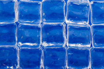 background made of ice cubes