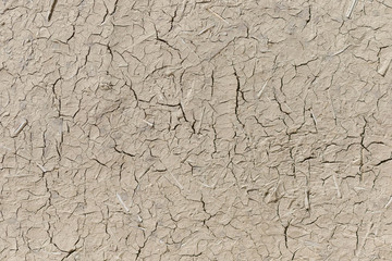 日本家屋の塗り壁　Wall with Japanese straw 