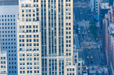 Obraz premium Fifth Avenue, aerial view of New York
