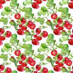  Radishes seamless pattern