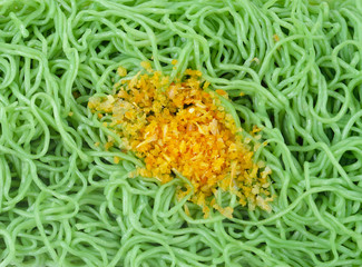 Green jade noodles with garlic