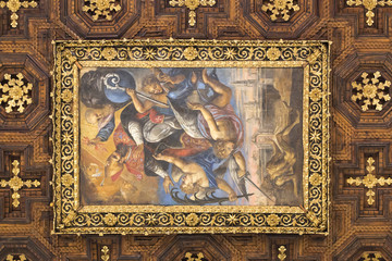 Affresco sul soffitto di una chiesa