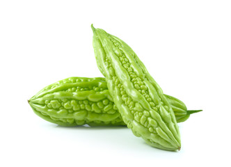 Bitter melon isolated on white background