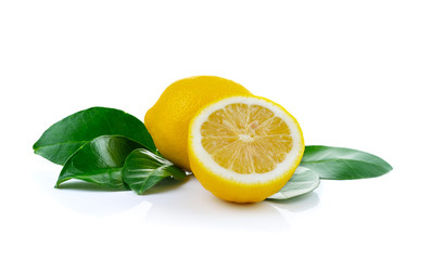 fresh lemon  isolated on a white background