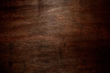 Fotobehang Donkere houten achtergrond © Leigh Prather