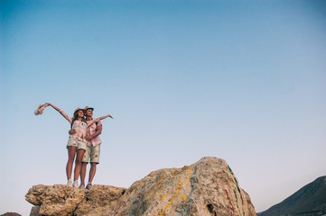 couple on vacation in Greece