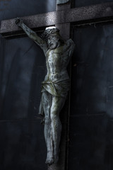 Jesus Figur im Licht
