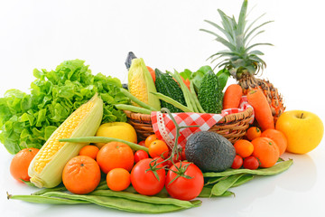 新鮮な野菜と果物