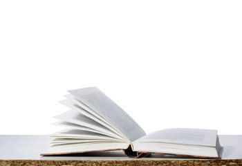 The book on a white table