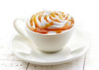 cup of caramel latte