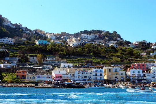 Blick Auf Die Marina Grande Auf Capri