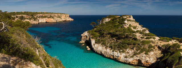 Panorama of Cala des Moro