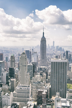 New York City Manhattan City Skyline