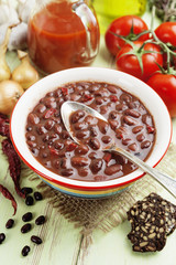 Soup with red bean