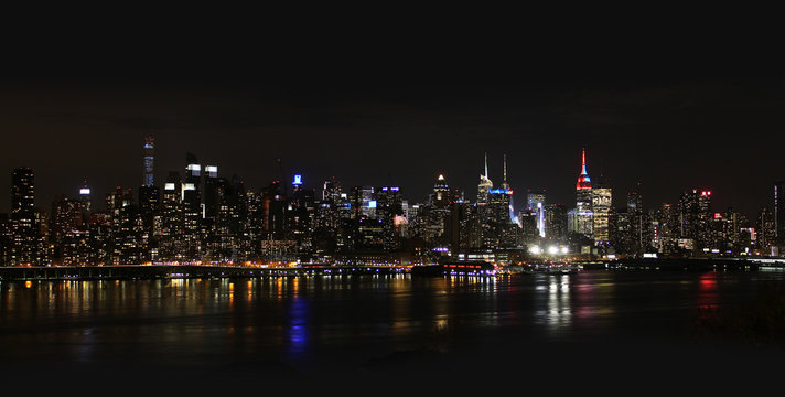 Fototapeta New york city / Skyline by night