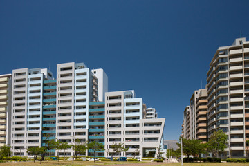 幕張の高層マンション街