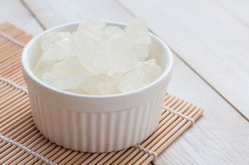 Natural rock sugar for special recipe of food and beverages
