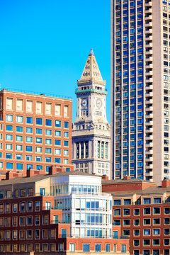 Boston Clock tower Custom House Massachusetts