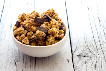 Cereals with chocolate