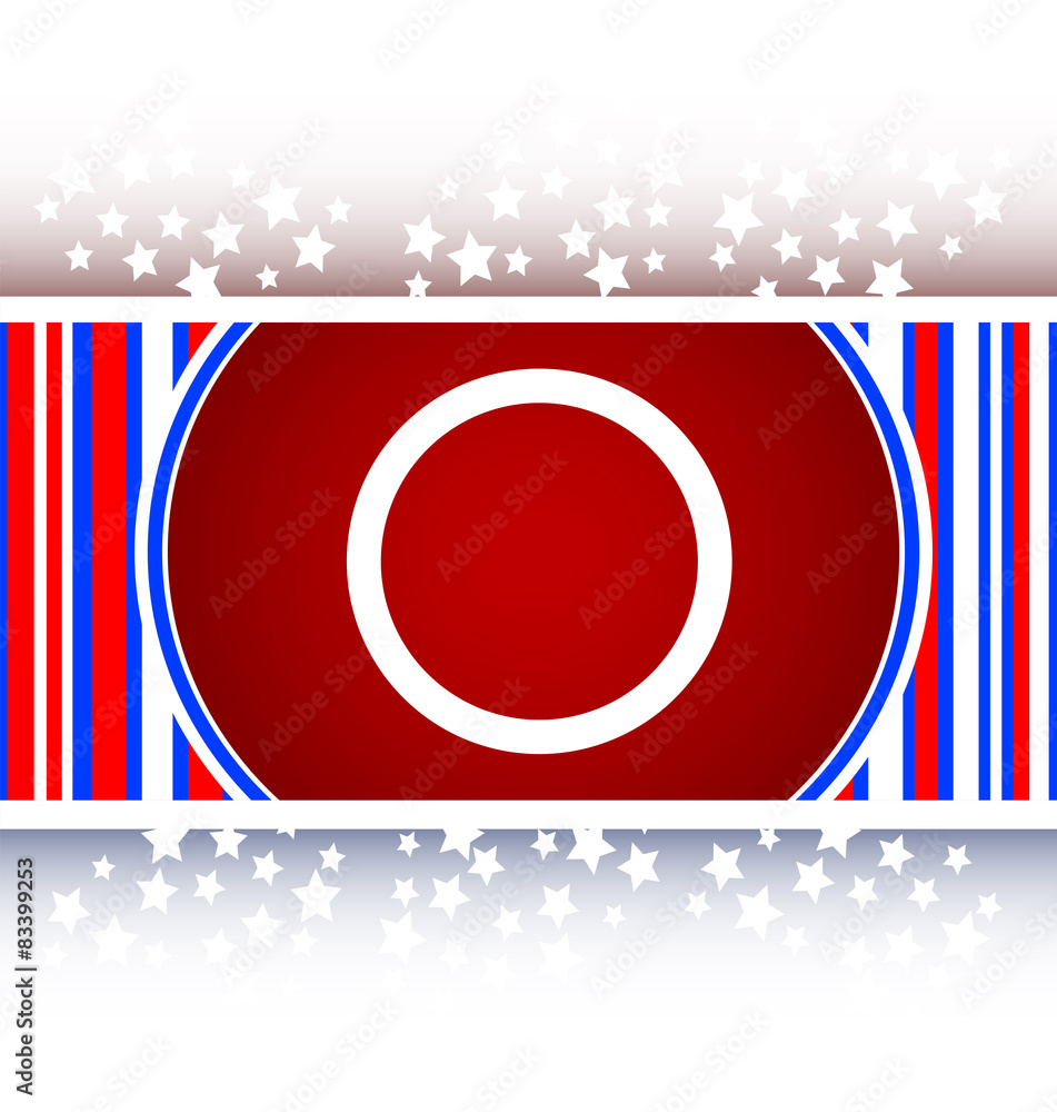 Poster empty white abstract circles on web button (icon) vector