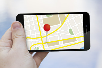 map touchscreen mobile phone