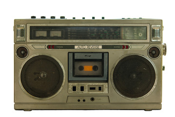 Fototapeta na wymiar old tape-recorder