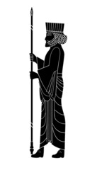 Persepolis Soldier Silhouette