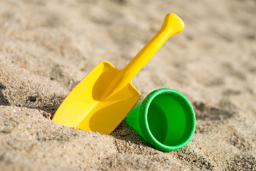 Sand toys / sand toys in a sandbox