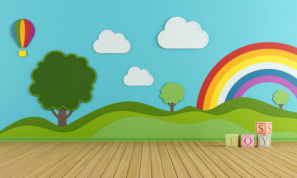 colorful playroom