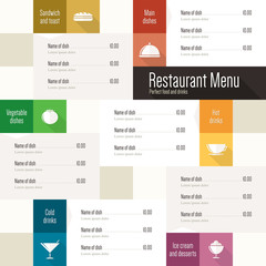 Restaurant menu design