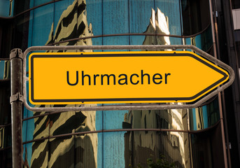 Strassenschild 42 - Uhrmacher