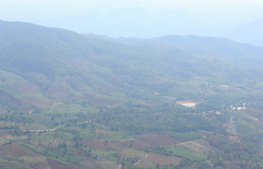 Obraz premium Mountains with blue sky