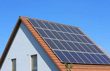 Solardach auf Giebelhaus