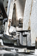 Mechanism of paper sewing machine