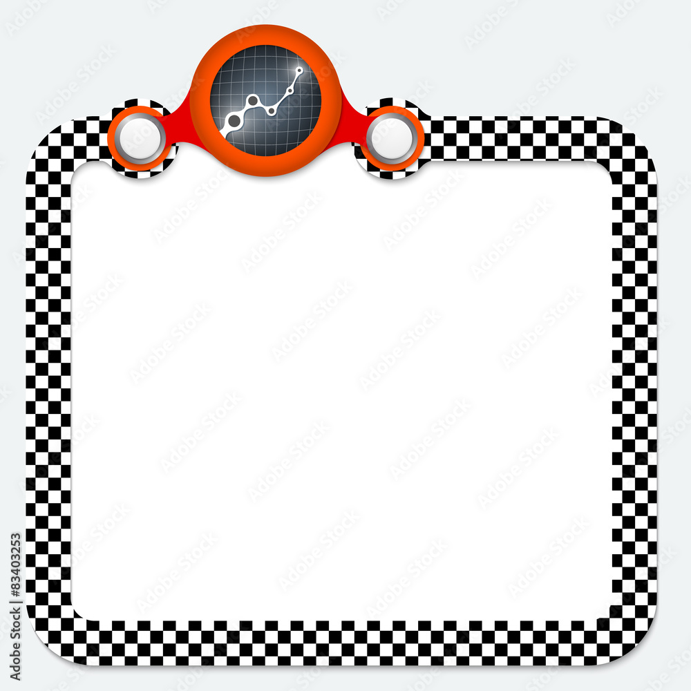 Poster abstract frame for your text and graph