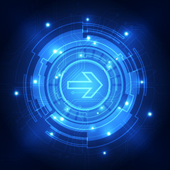 abstract future technology background, vector illustration