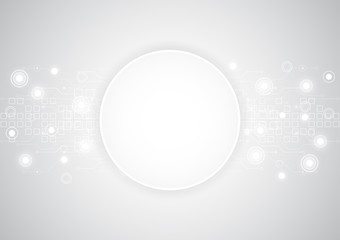 abstract future technology concept background, vector 