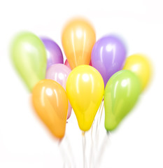 Colorful Balloons on White Background - 83403498