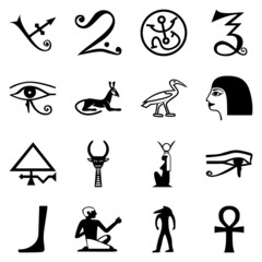 Egypt symbols. Vector format