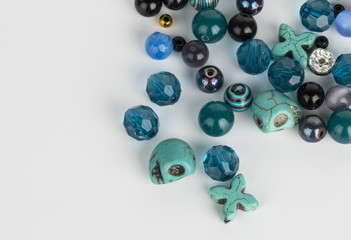 Homemade bead jewelry - Stock Image.